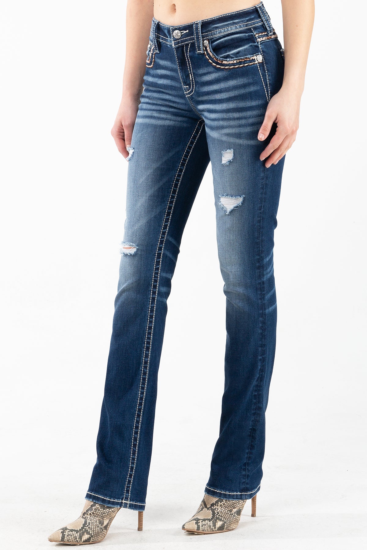 K1262 Mid-Rise Jeans