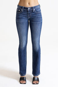 D1073 Jeans Mid-Rise Bootcut