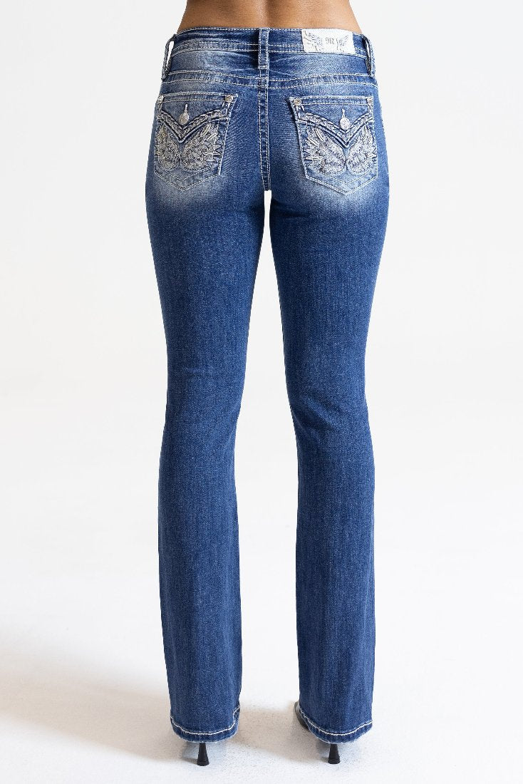 K1404 Jeans Mid-Rise Bootcut