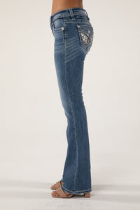 M985 Mid Rise Boot Jeans