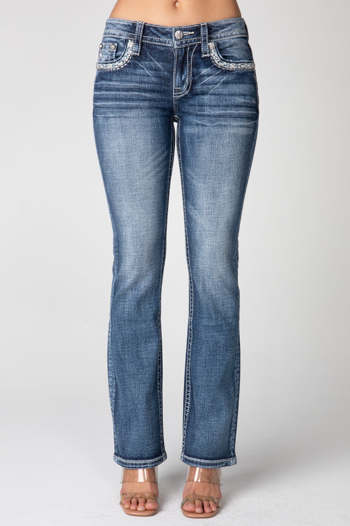 M959 Mid-Rise Boot Jeans Langes Bein