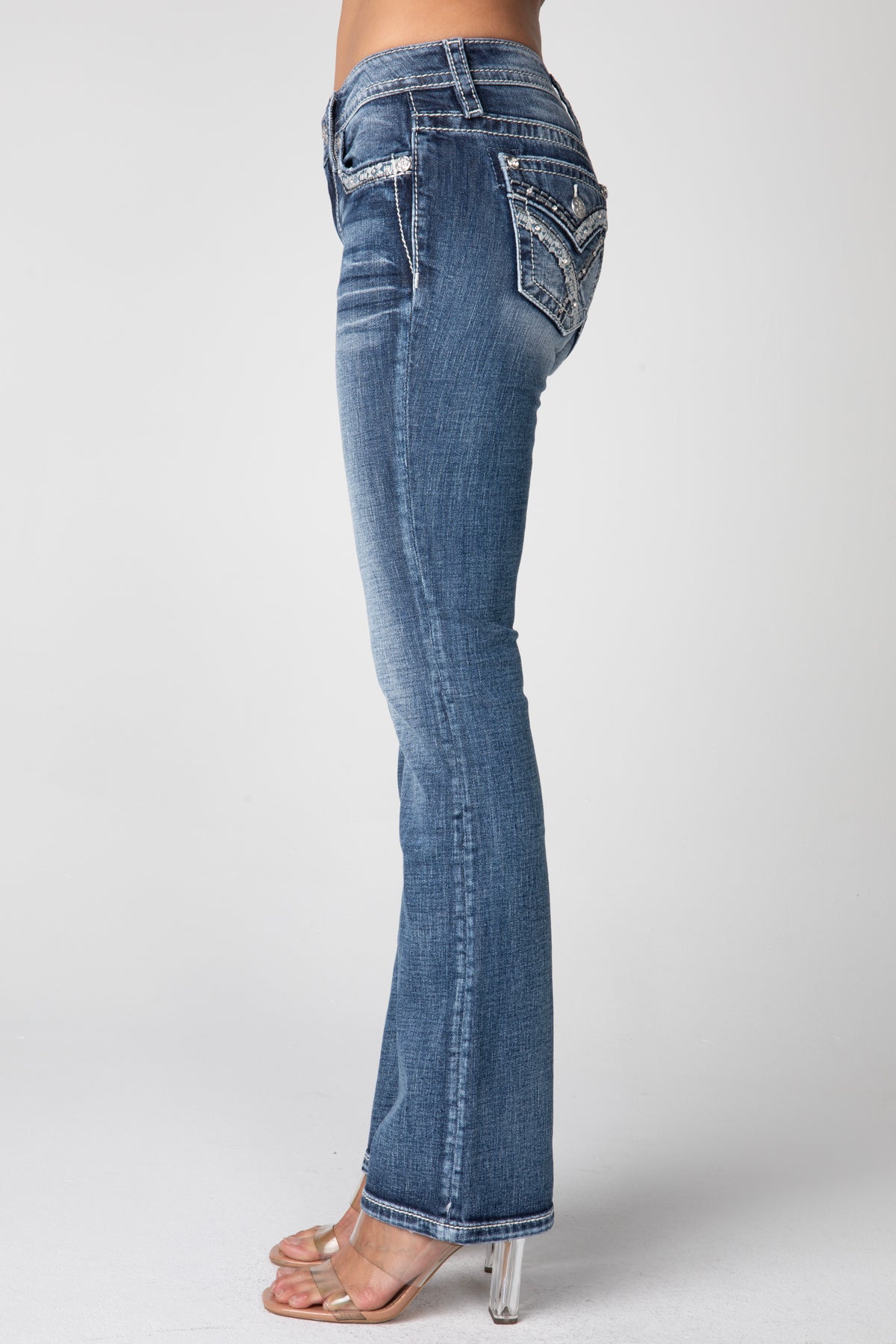 M959 Mid-Rise Boot Jeans Langes Bein