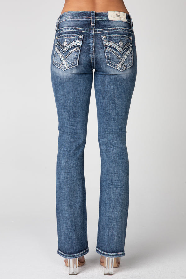 M959 Mid-Rise Boot Cut Jeans