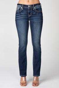 D1119 Mid-Rise Straight Jeans