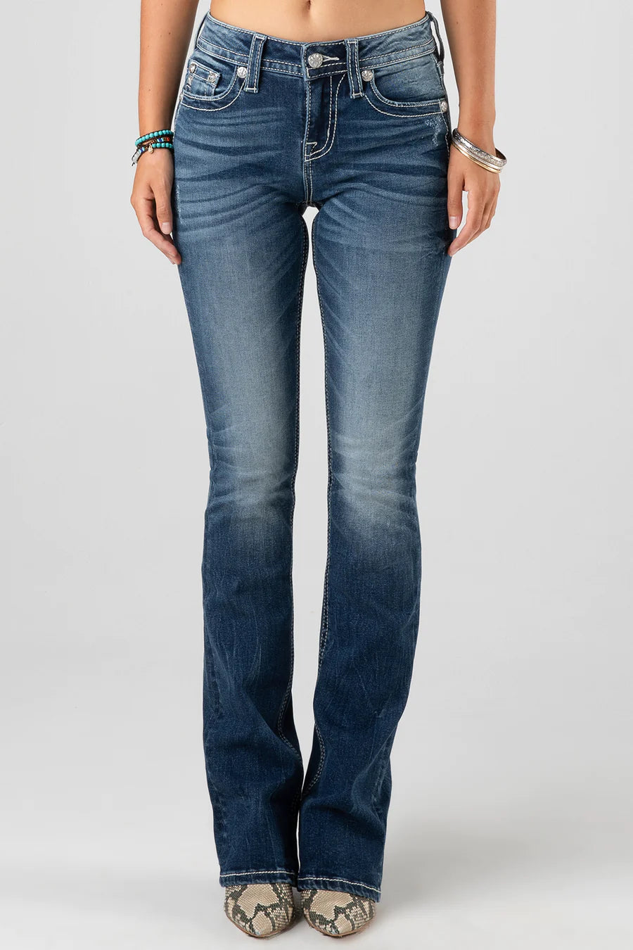 M787 Mid Rise Boot Jeans