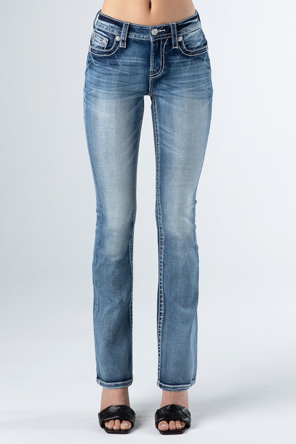 Longhorn Feather Jeans