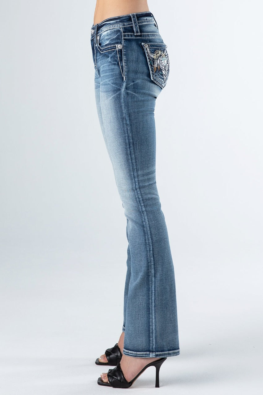 Longhorn Feather Denim