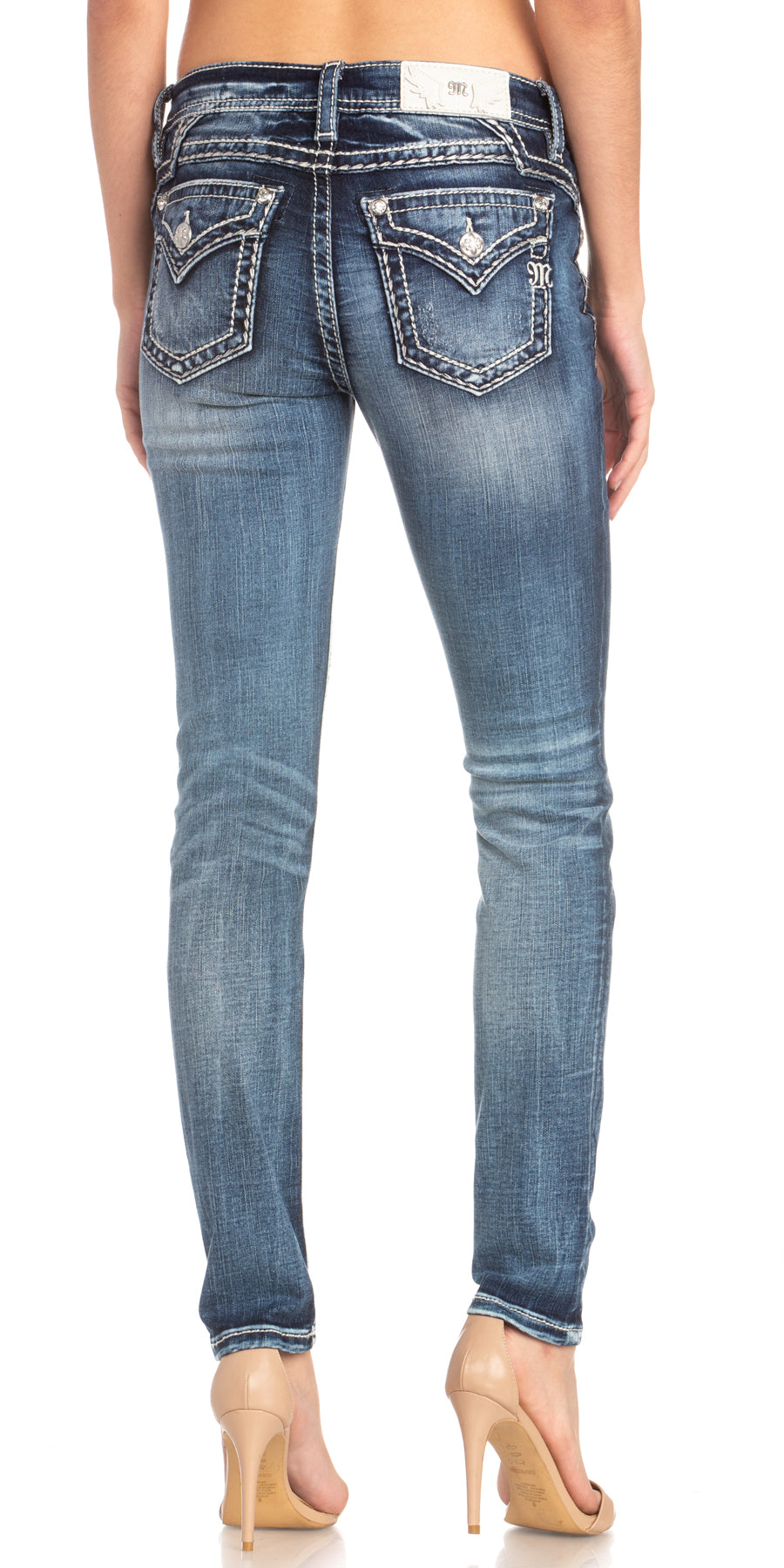 Miss me on sale stretch skinny jeans