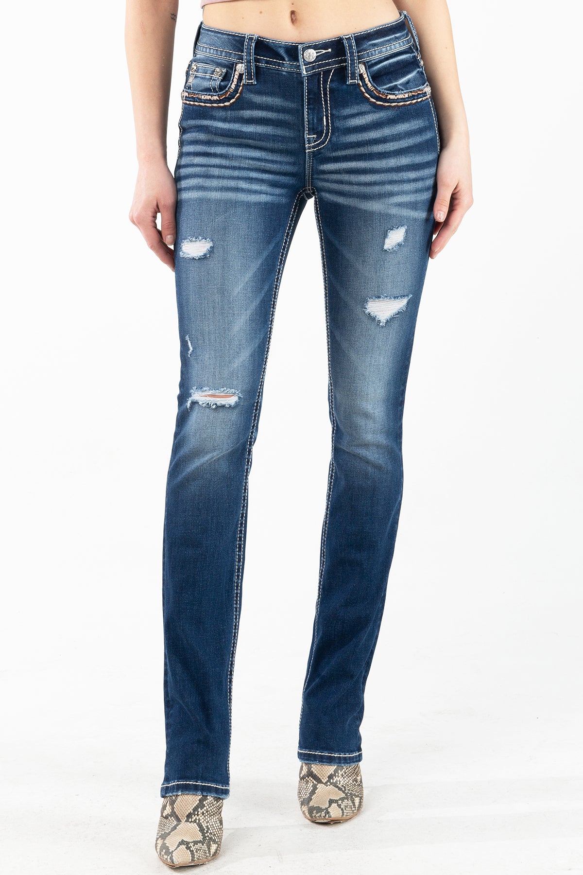 K1262 Mid-Rise Jeans