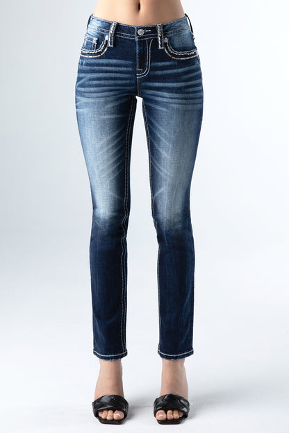 D1049 Mid-Rise Jeans