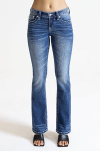 K1446 Jeans Mid-Rise Bootcut