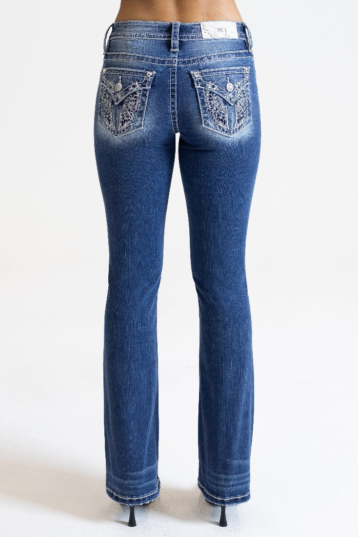 K1446 Jeans Mid-Rise Bootcut