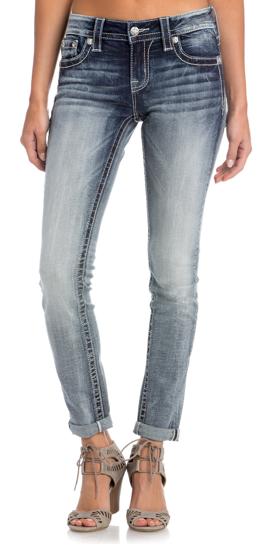 LT166 Cuffed Jeans